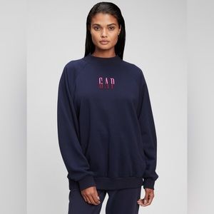 Gap Logo Oversized Mockneck Sweatshirt